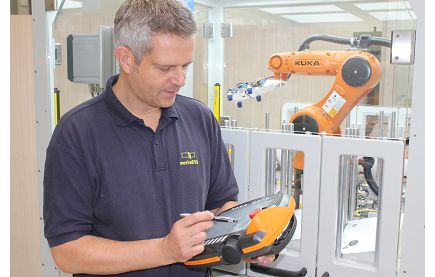   Teach-in von Kuka-Robotik 