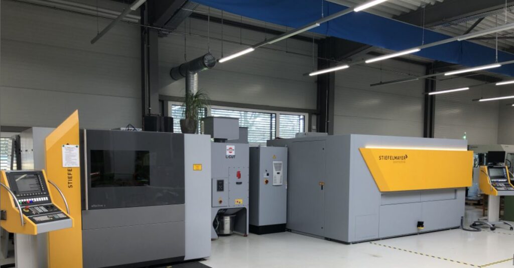 Blick in die Fertigung Lasertechnik