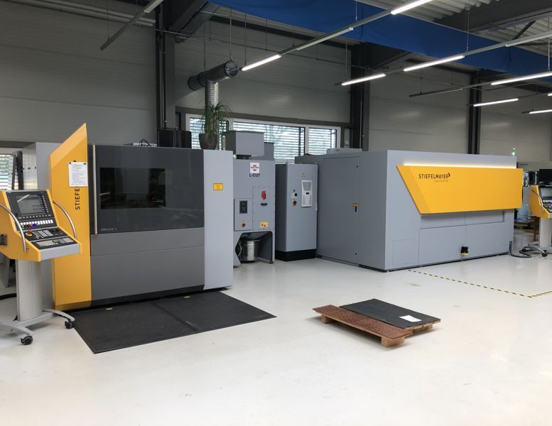 Blick in die Fertigung Lasertechnik