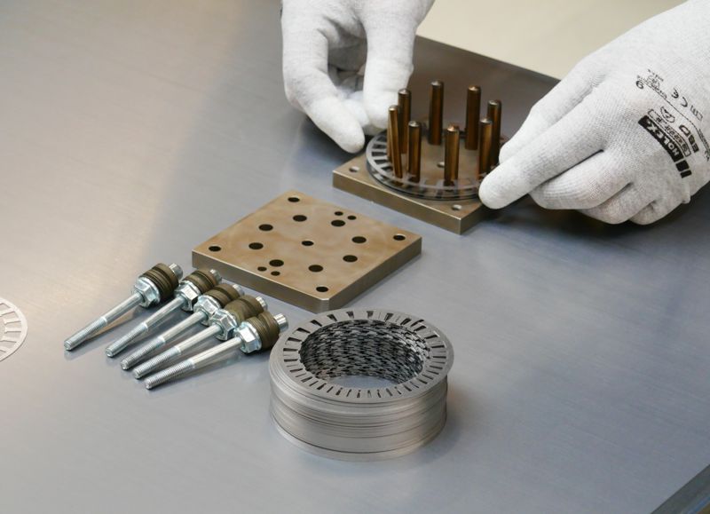 Bestückung Backvorrichtung